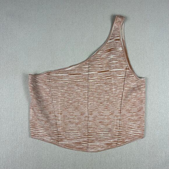 Anthropologie NWT One Shoulder Sweater Top Orange Sz 2X - Picture 9 of 9